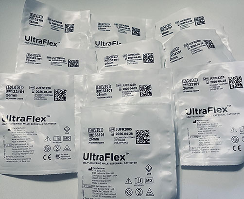 UltraFlex Male External Condom Catheters 32mm UltraFlex Male External Condom Catheters 32mm UltraFlex External Condom Catheter (10 PACK) by Veteran Medical Supplies online store selling catheters, drainage bags, urinary kits centrally located in Kansas City Missouri shipping to the entire United States