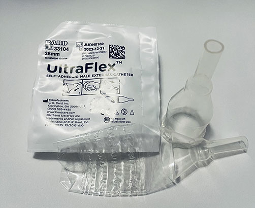 UltraFlex Male External Condom Catheters 36mm UltraFlex Male External Condom Catheters 36mm UltraFlex External Condom Catheter (10 PACK) by Veteran Medical Supplies online store selling catheters, drainage bags, urinary kits centrally located in Kansas City Missouri shipping to the entire United States