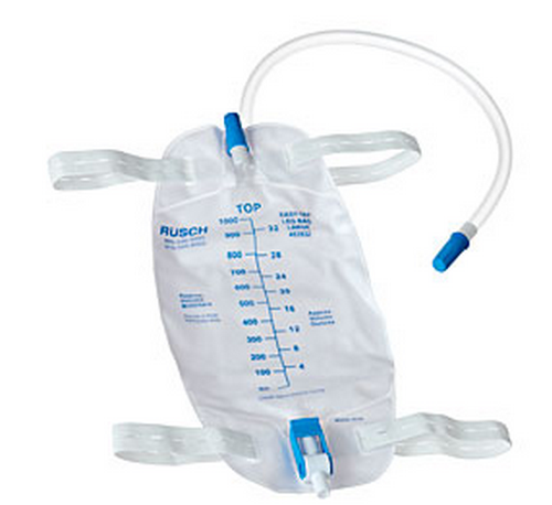 Drainage Bags Leg Bags 500ml-Teleflex Leg Bag w/ PVC Extension Tubing by Veteran Medical Supplies online store selling catheters, drainage bags, urinary kits centrally located in Kansas City Missouri shipping to the entire United States