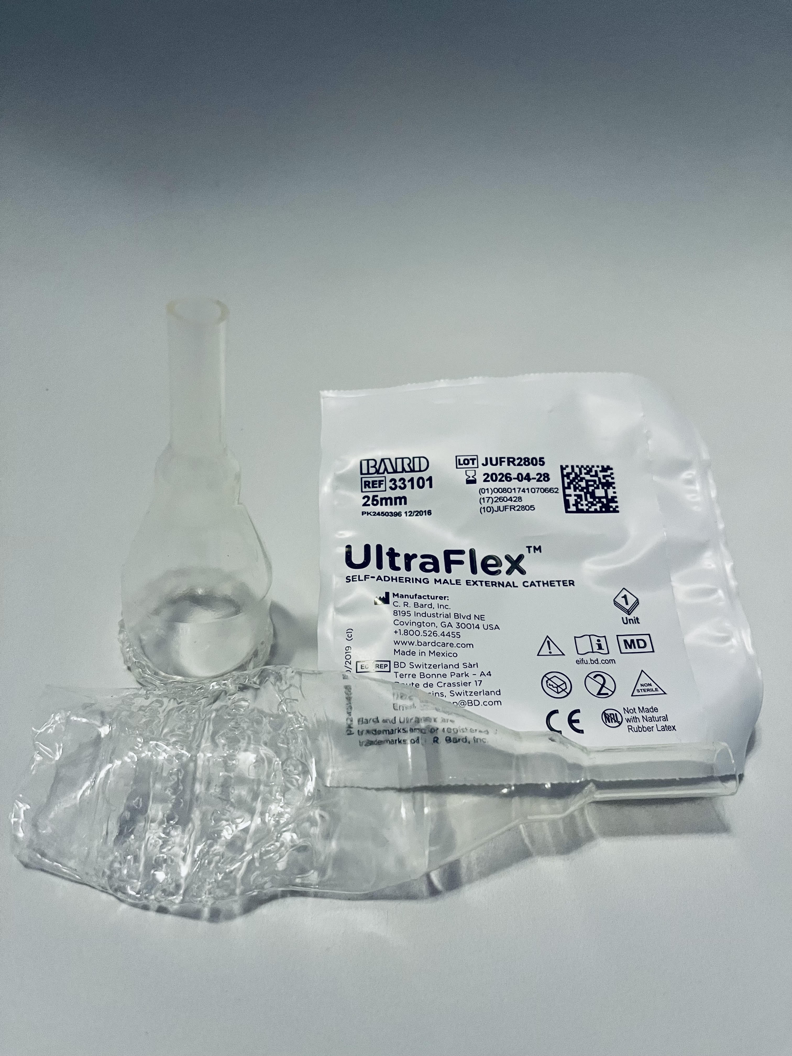 UltraFlex Male External Condom Catheters 29mm UltraFlex Male External Condom Catheters 29mm UltraFlex External Condom Catheter by Veteran Medical Supplies online store selling catheters, drainage bags, urinary kits centrally located in Kansas City Missouri shipping to the entire United States