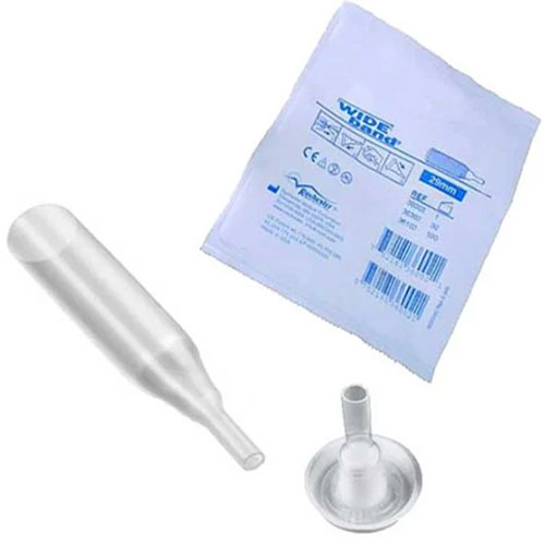 Wide Band Male External Condom Catheters Male Condom Catheters sold by Veteran Medical Supplies online store selling catheters, drainage bags, urinary kits centrally located in Kansas City Missouri shipping to the entire United States