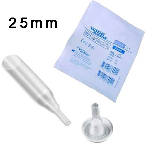 25mm Wide Band External Catheters sold by Veteran Medical Supplies online store selling catheters, drainage bags, urinary kits centrally located in Kansas City Missouri shipping to the entire United States
